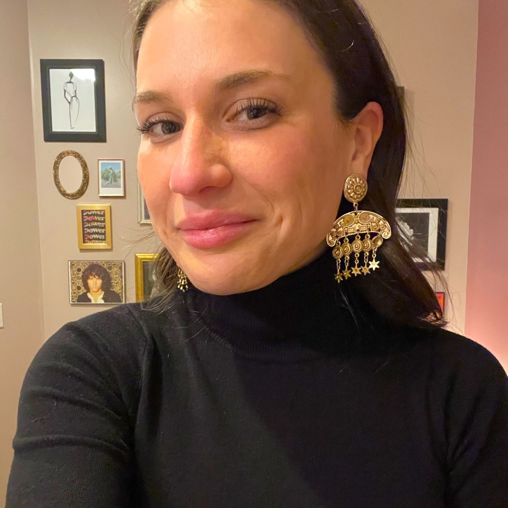 Vintage Gold Tone Earrings